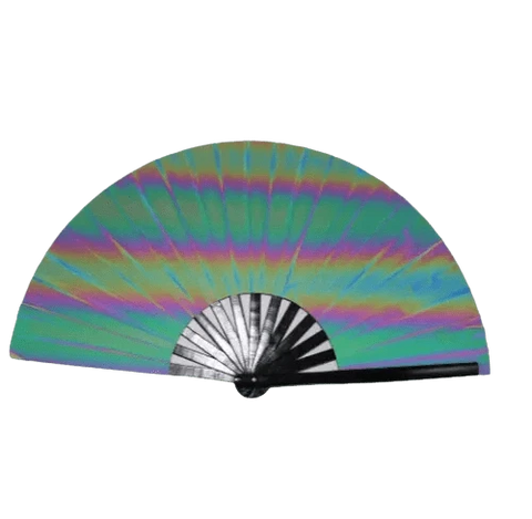 Rainbow Fusion - Reflektiver XXL Rave-Fächer