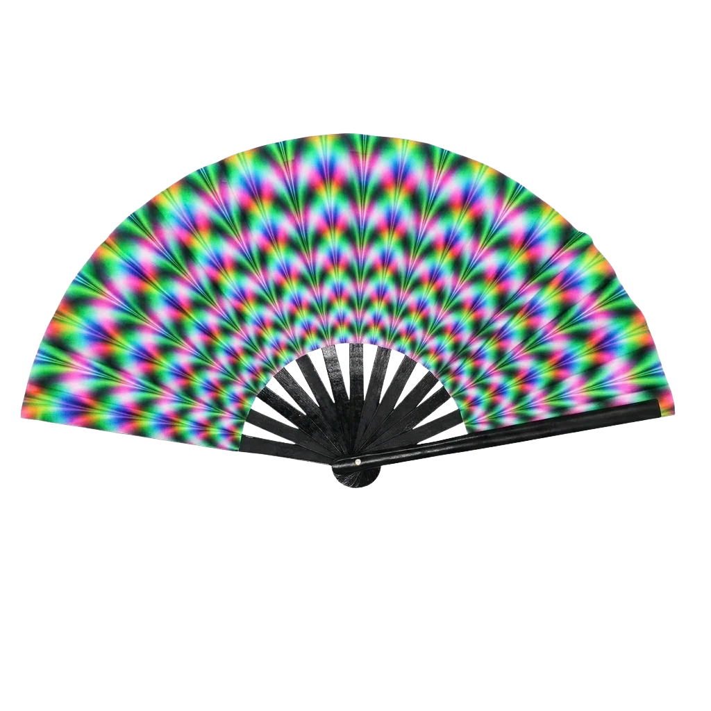 Electric Aura - UV XXL Rave-Fächer