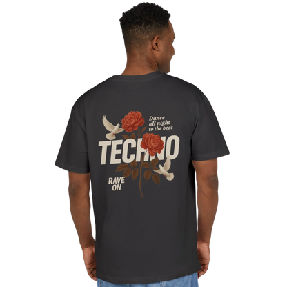 Techno Rose Rave Oversize Shirt