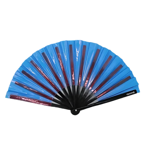 Blue Blaze – PVC XXL Rave Fächer