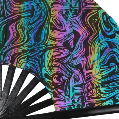 Chromatic Dancewave - Reflektiver XXL Rave-Fächer