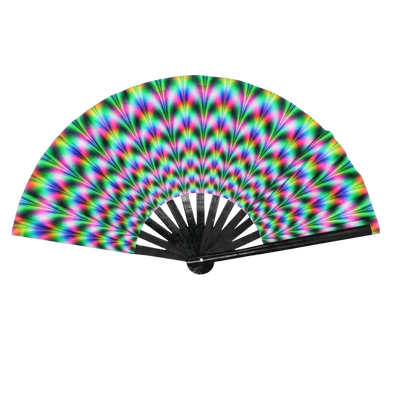 Electric Aura - UV XXL Rave-Fächer
