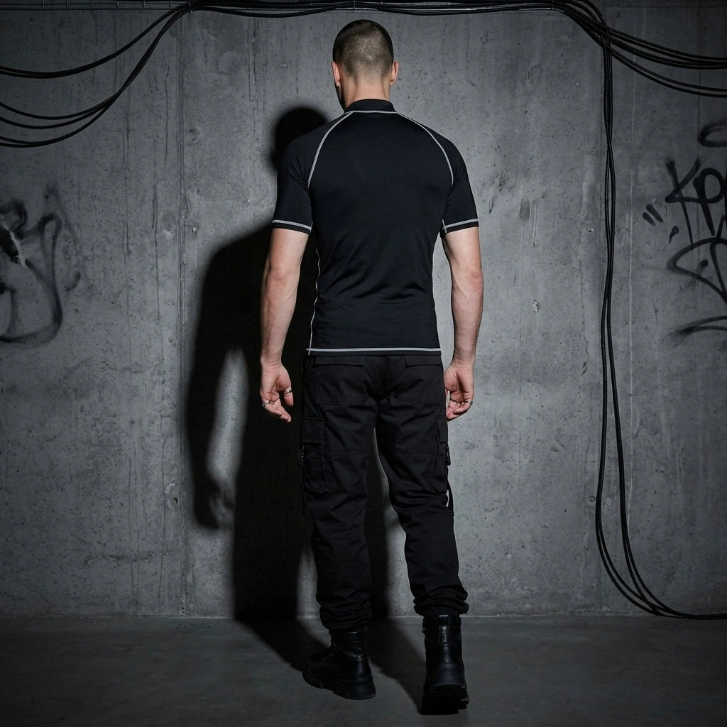 Tribal Sport Shirt für Herren - Rückansicht | Techno Essentials