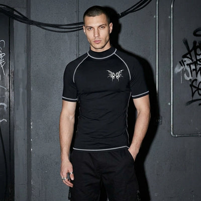 Tribal Sport Shirt für Herren - Dreiviertel-Ansicht | Techno Essentials