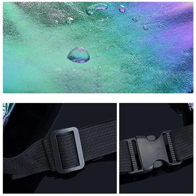 Holografische Techno Festival Bauchtasche
